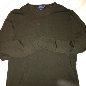 Green polo sweater